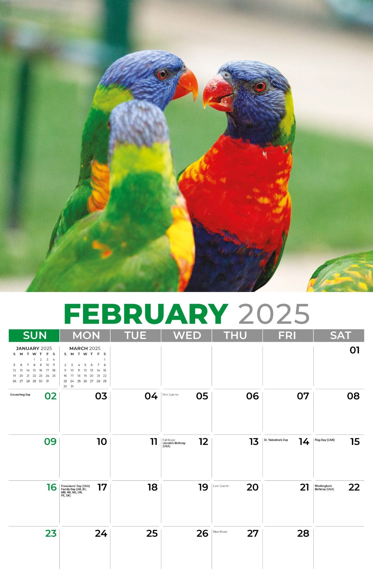 Galleria Wall Calendar 2025 Pets