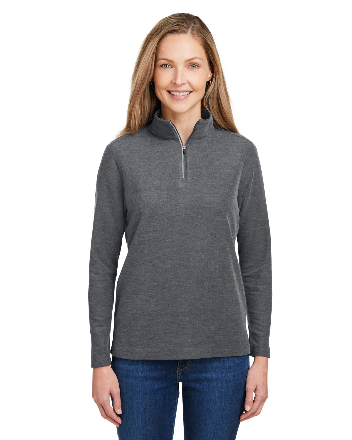 CORE 365 Ladies' Fusion ChromaSoft? Pique Quarter-Zip