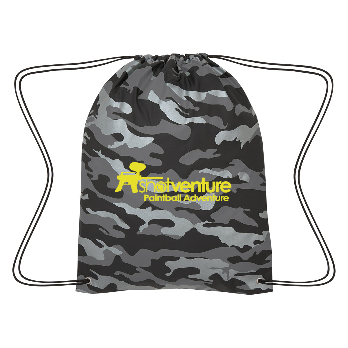 Reflective Camo Drawstring Sports Pack