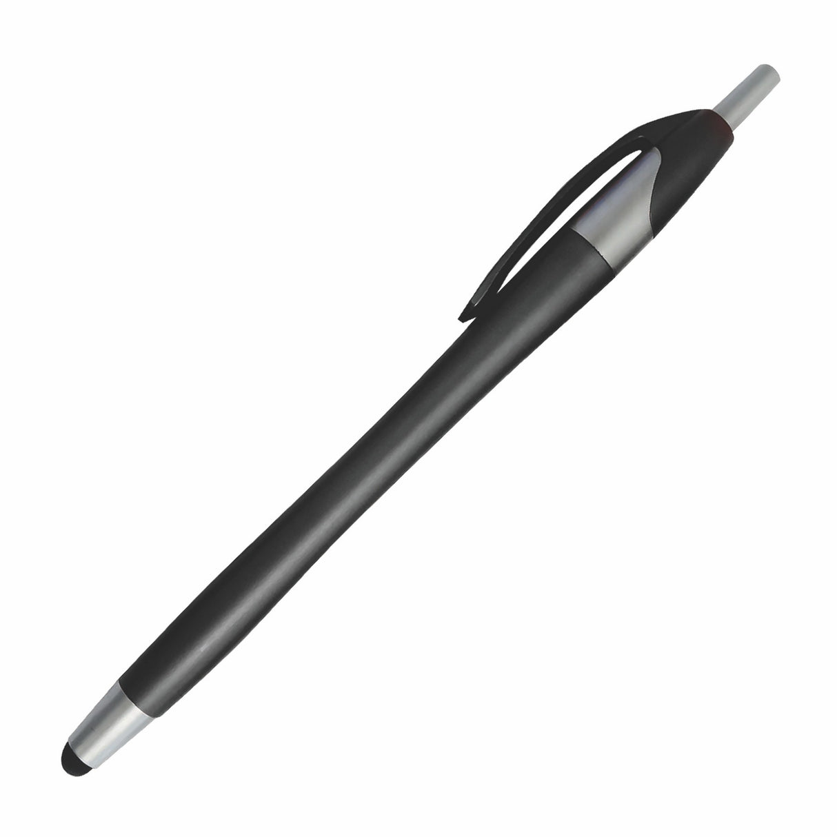 MUSKOKA Plastic Plunger Action Ball Point Pen with soft PDA stylus at the tip. (3-5 Days)
