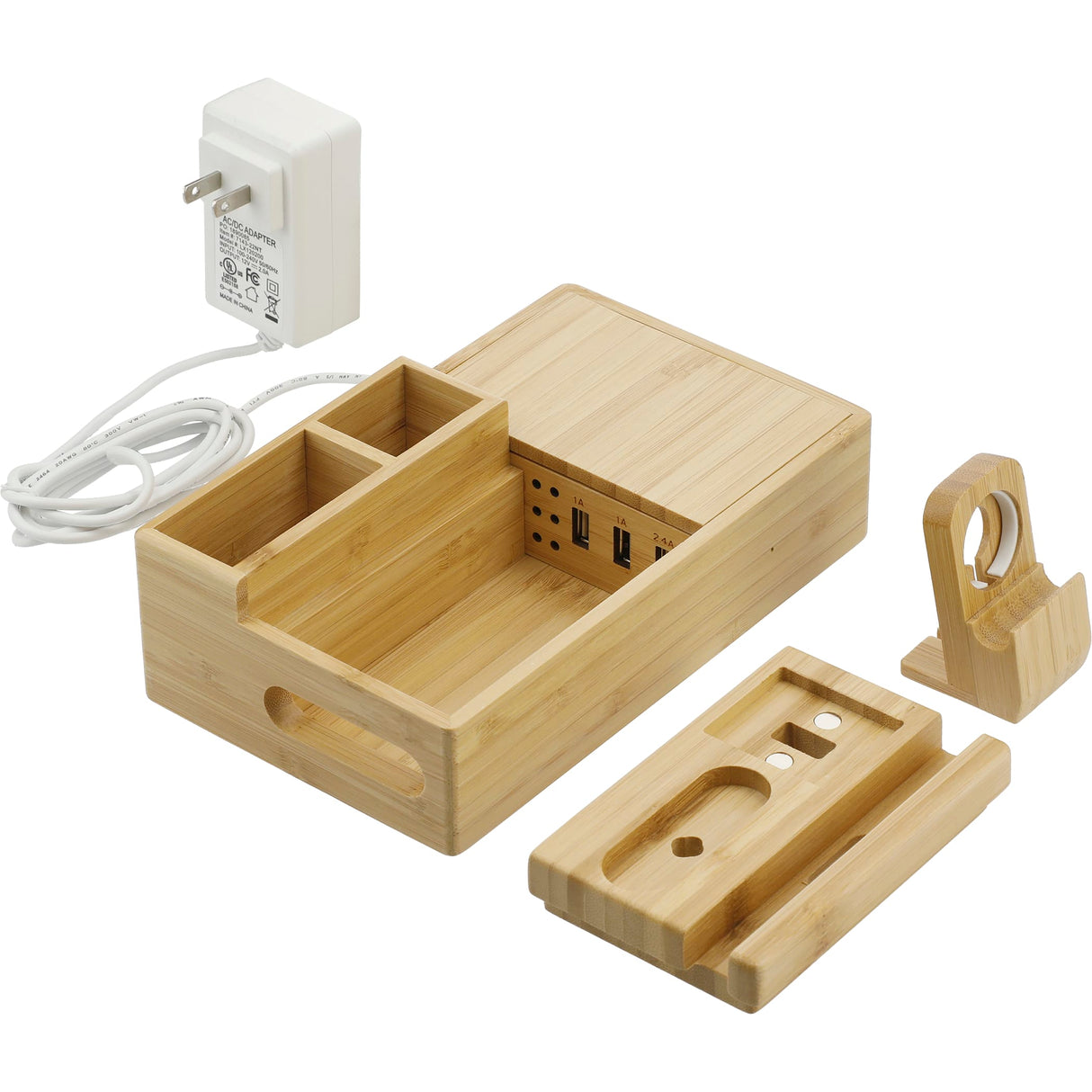 Bamboo Fast Wirelsss Charging Dock Station