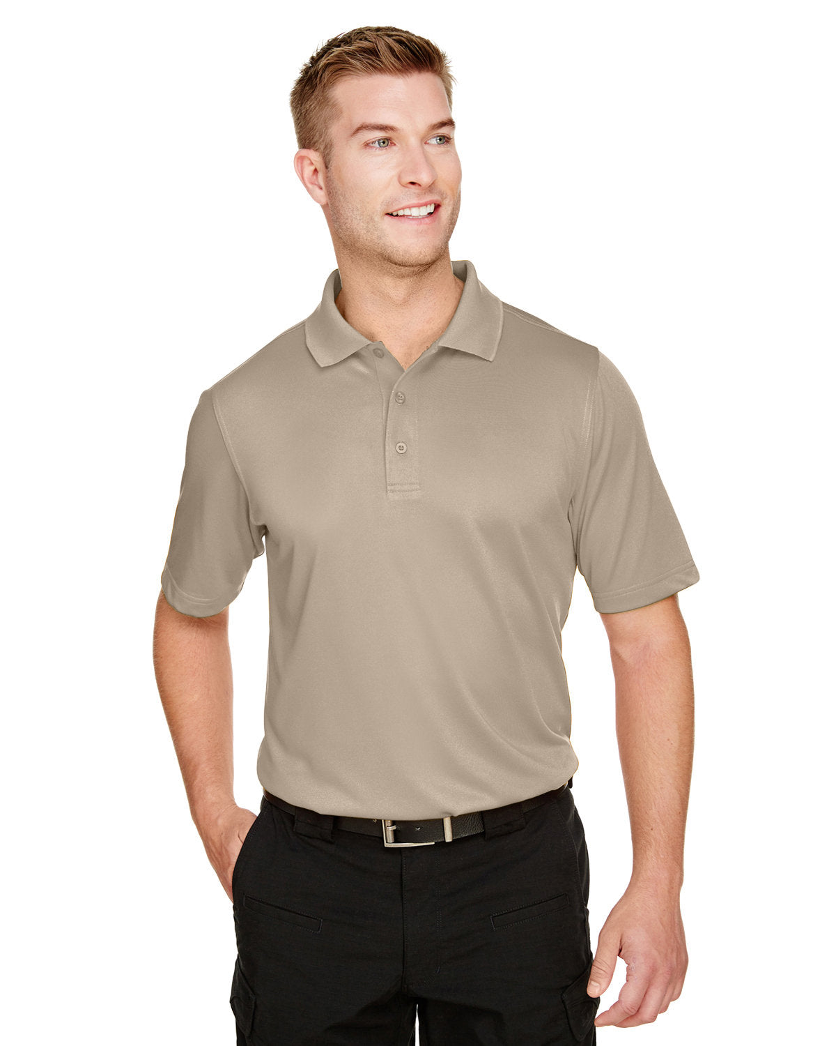 000169 Harriton Men's Advantage Snag Protection Plus Polo