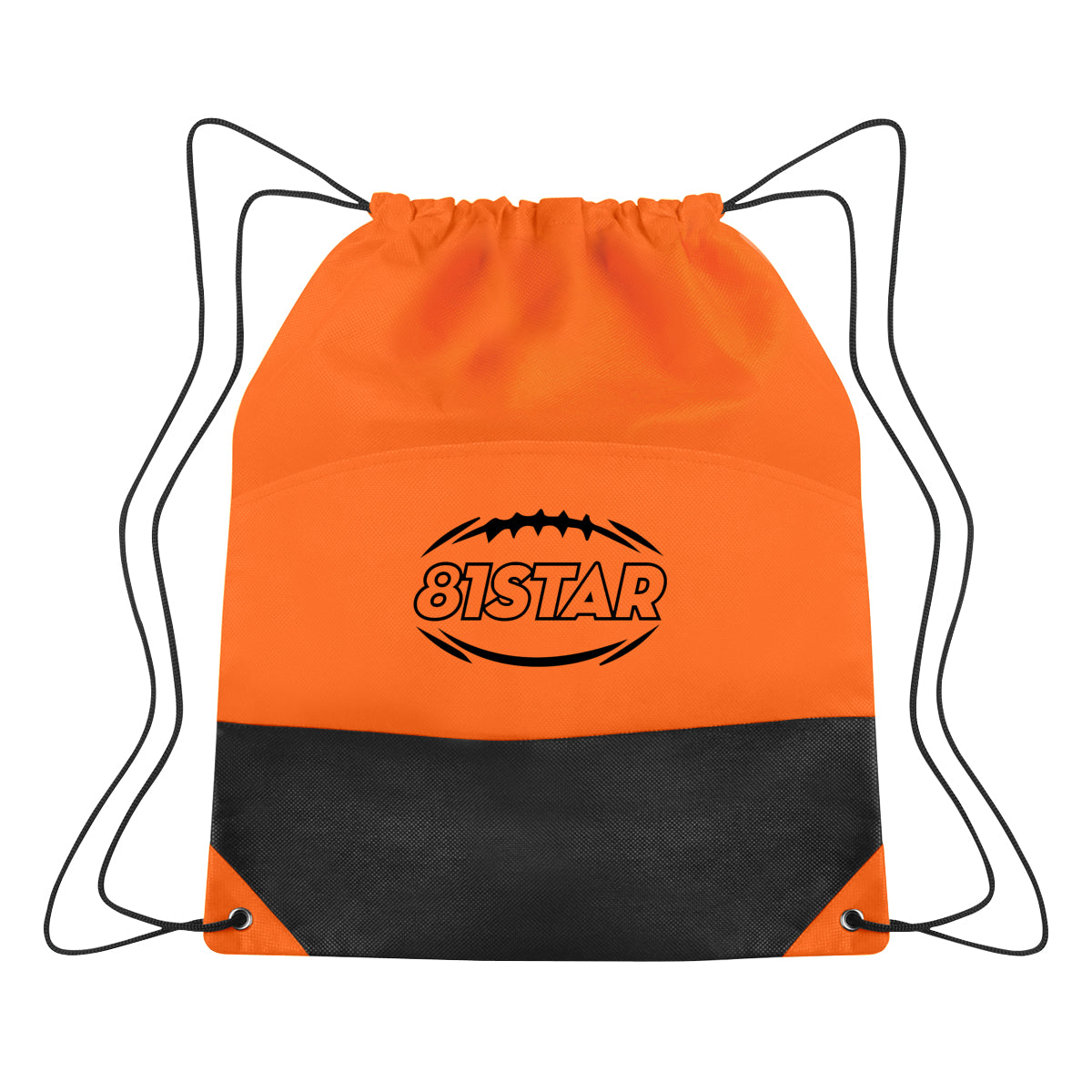 Non-woven Two-tone Drawstring Sports Pack