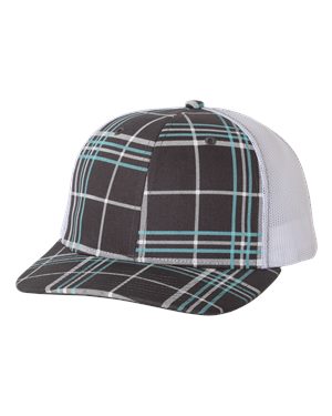 000458 Richardson® Patterned Snapback Trucker Cap