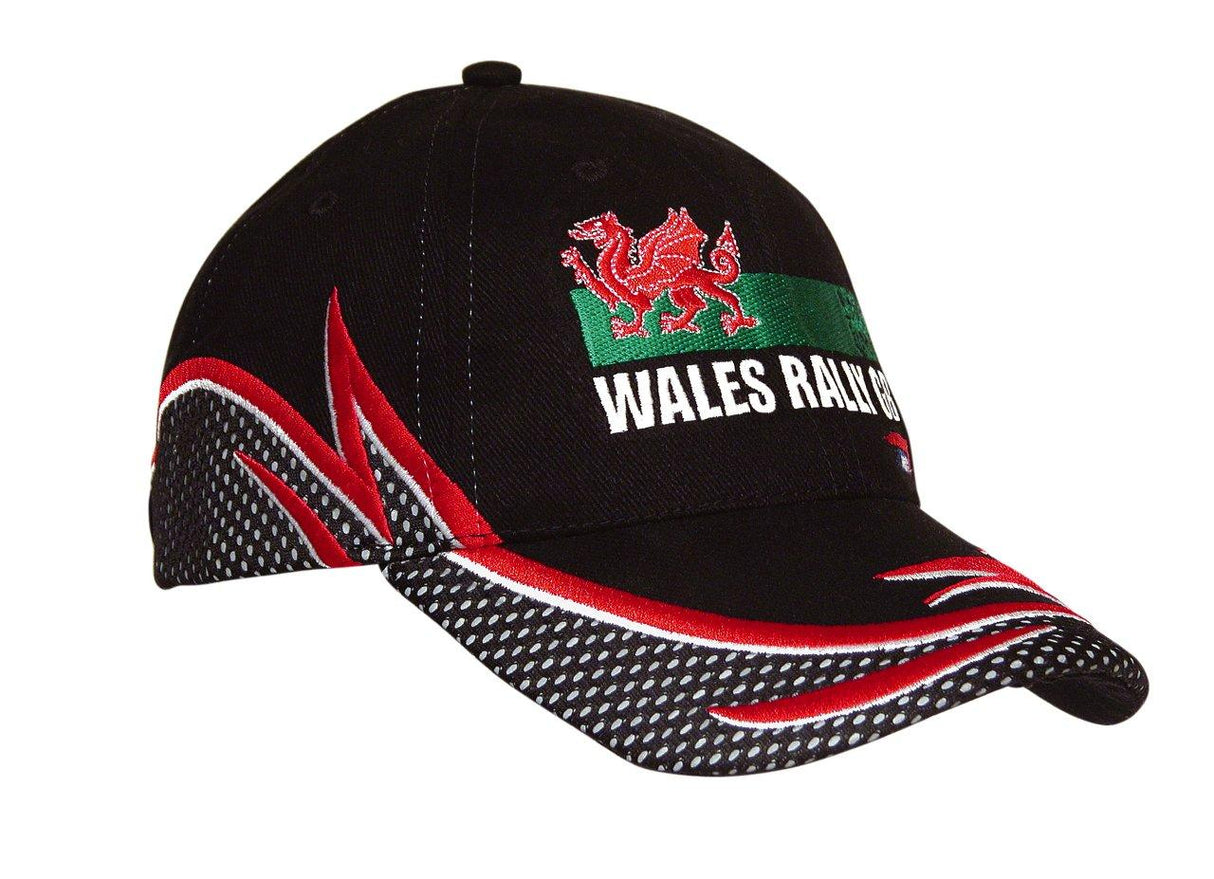 Brushed Heavy Cotton Cap w/Mesh Covered Reflective Trim