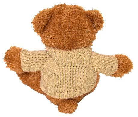 11" Bennie Bear w/Hand Knit Embroidered Sweater