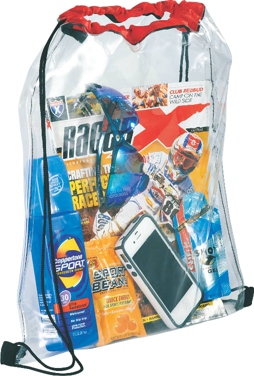 Rally Clear Drawstring Bag