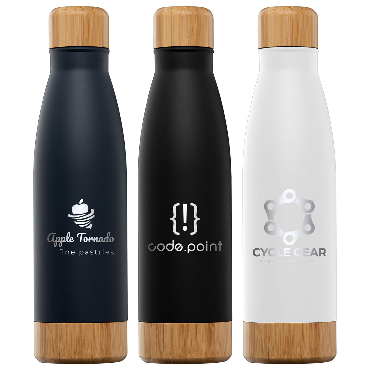 Ibiza Bamboo - 22 oz. Double-Wall Stainless Bottle - Laser