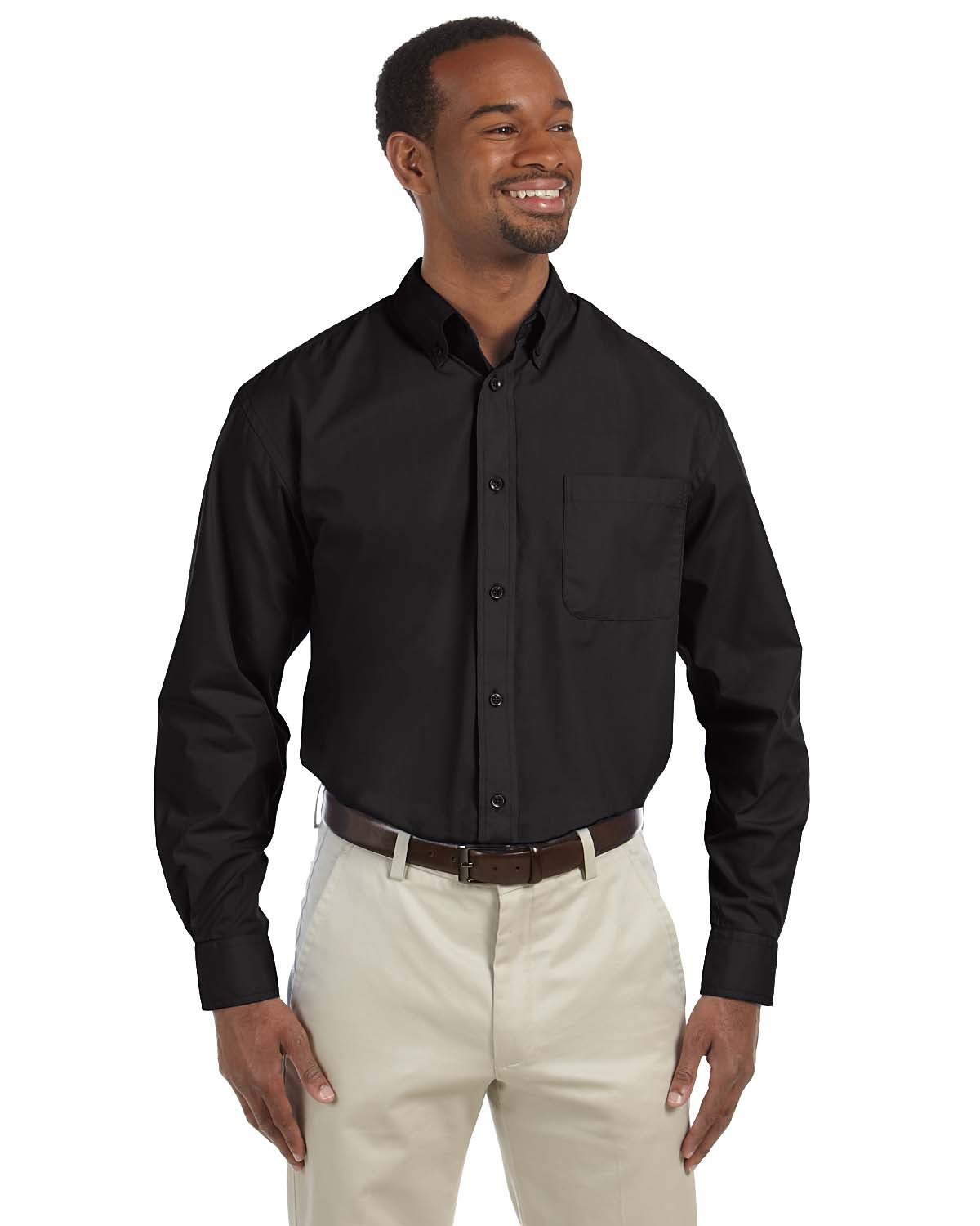 Harriton Men's Tall 3.1 oz. Essential Poplin