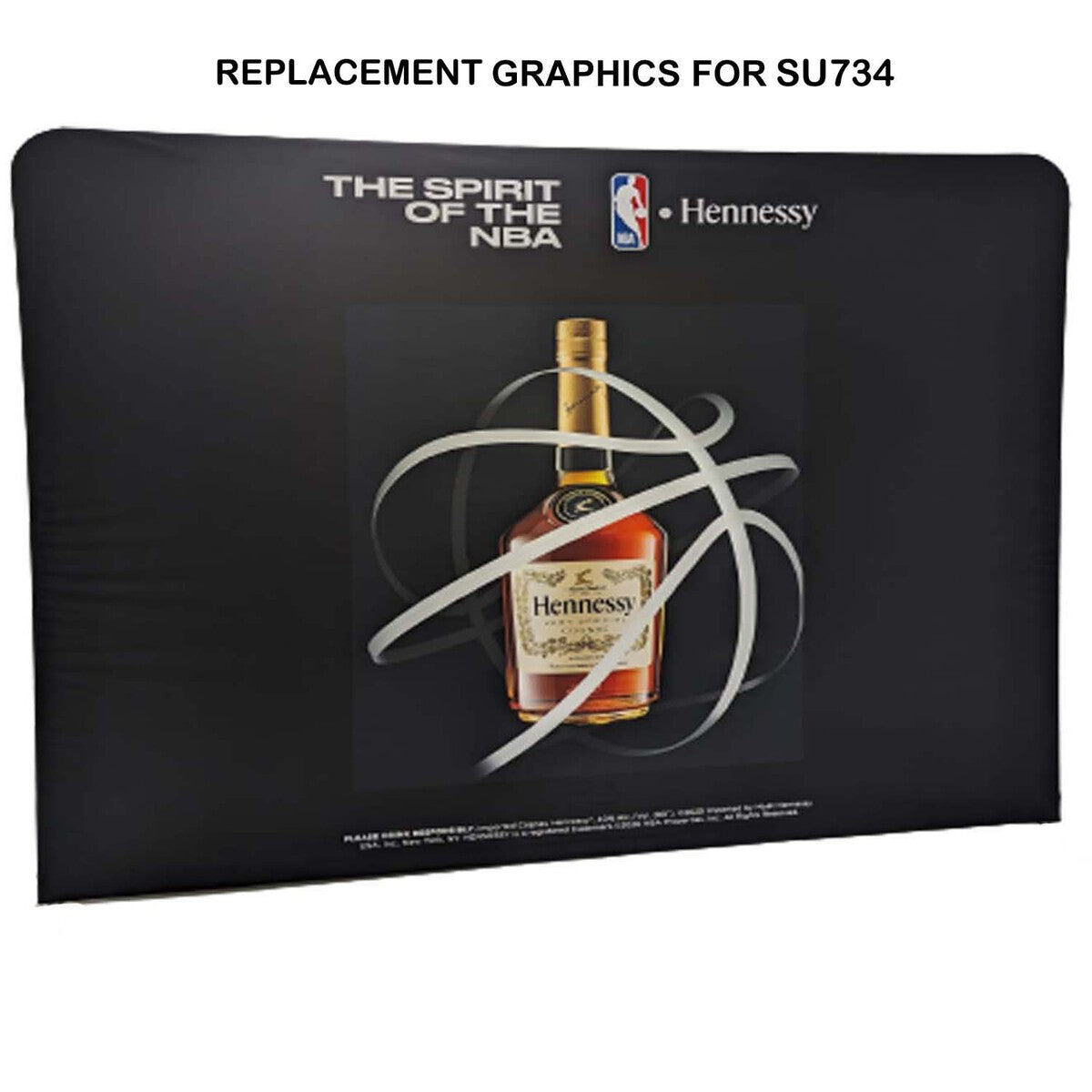 24 Hr Express- Replacement Full Color Graphics Double Sided for 10'W x 8'H EuroFit Straight Wall