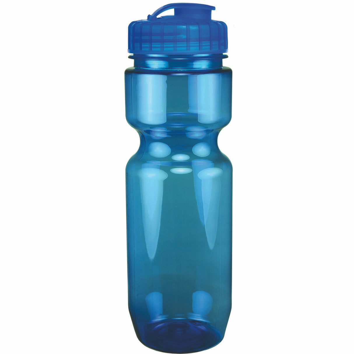 22 Oz. Translucent Bike Bottle w/ Flip Top Lid
