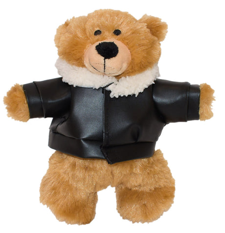8.5" Standing Bailee Bear w/Embroidered Pilot Jacket