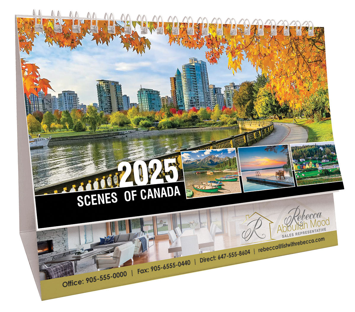 Scenes of Canada (English) Desk Tent Calendar