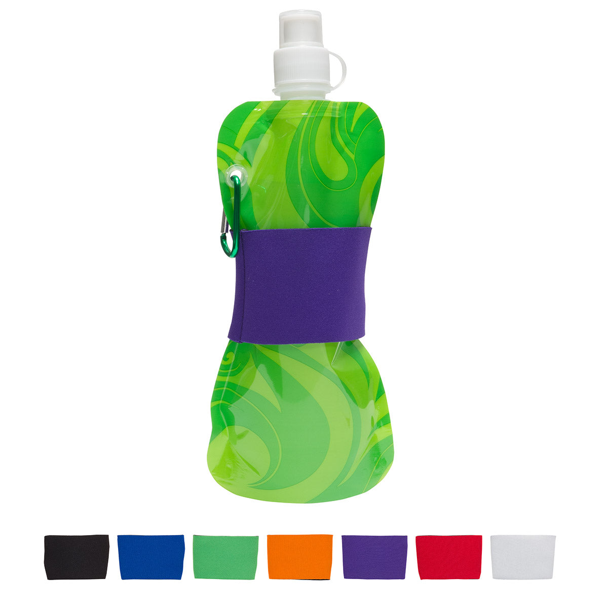 Comfort Grip Flex 16 oz Water Bottle with Neoprene Waist Sleeve