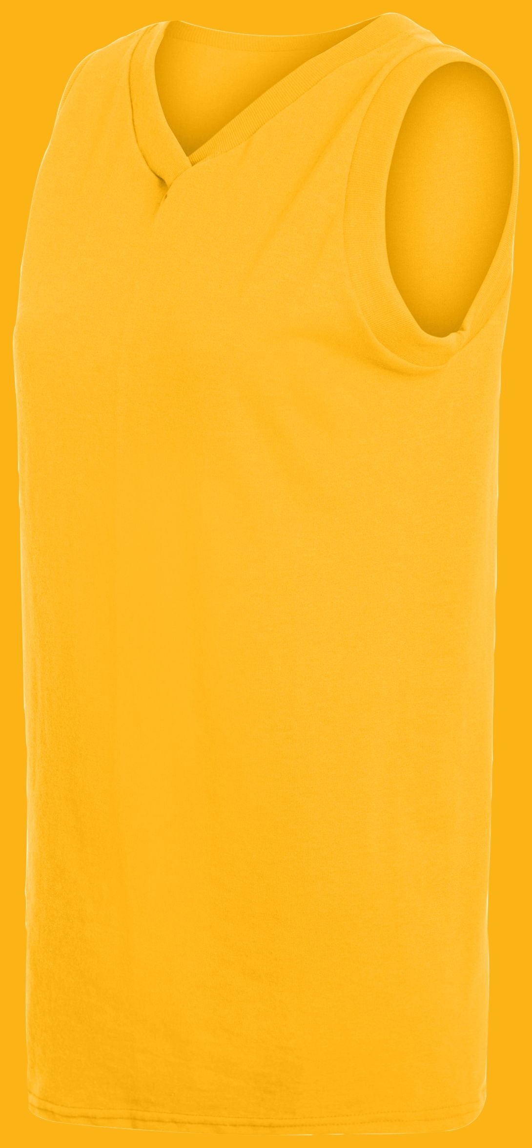 Ladies' Sleeveless V-Neck Poly/Cotton Jersey