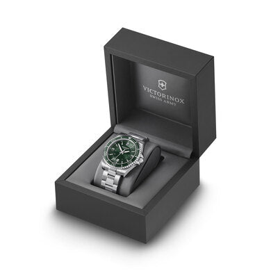 Maverick Stainless Steel Watch w/Green Dial