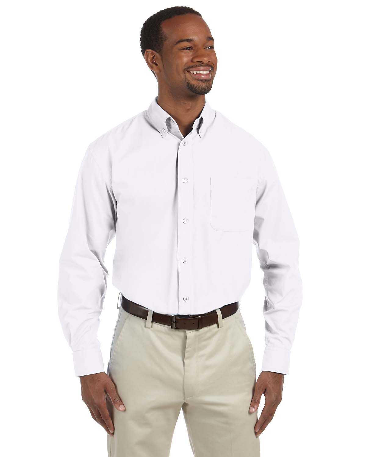 Harriton Men's Tall 3.1 oz. Essential Poplin