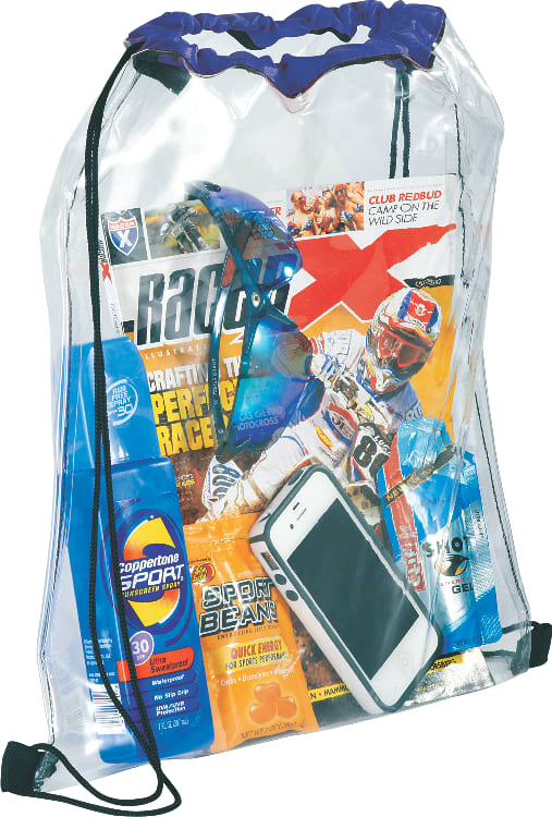 Rally Clear Drawstring Bag