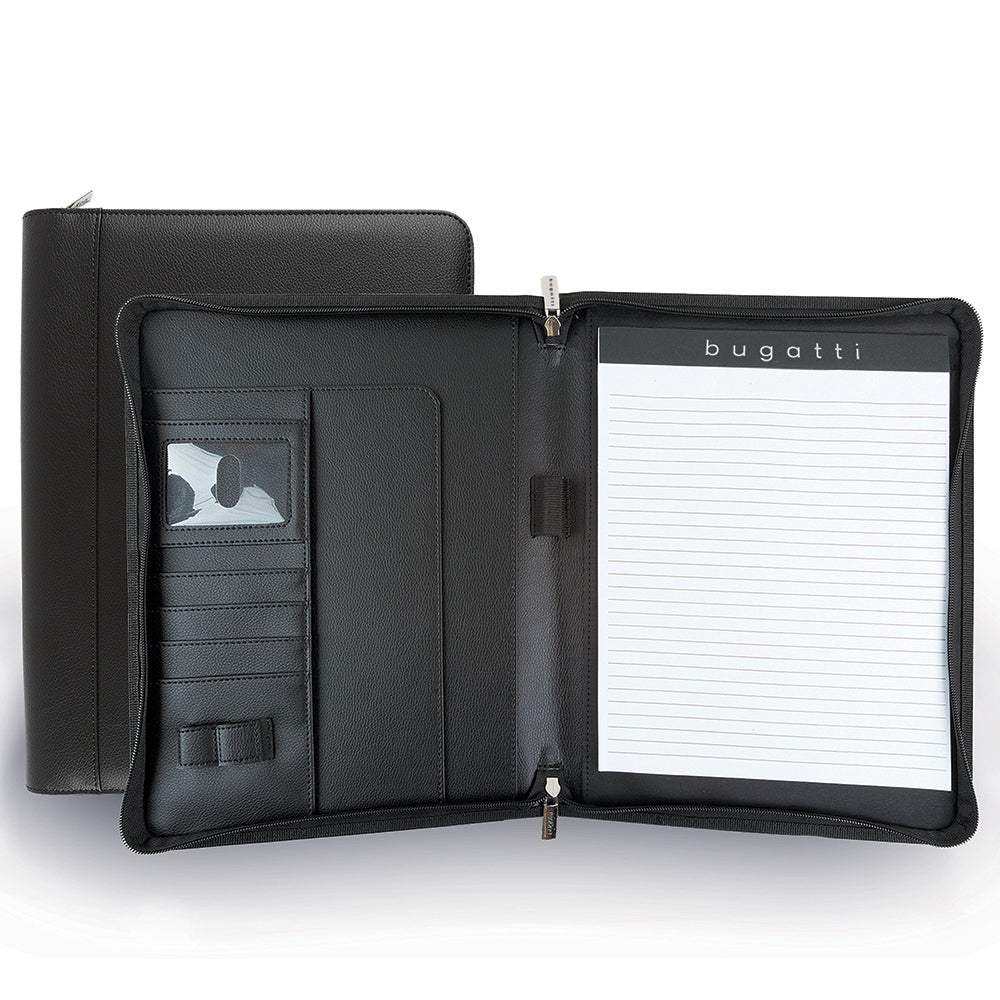 Vegan Leather Writing Case w/Zip Around Closure