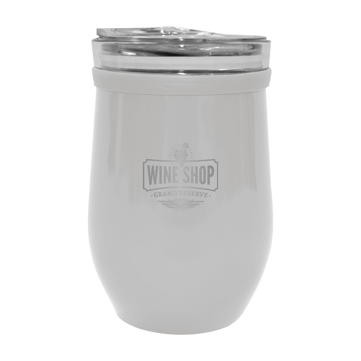 8 Oz. Glass And Stainless Steel Wine Tumbler
