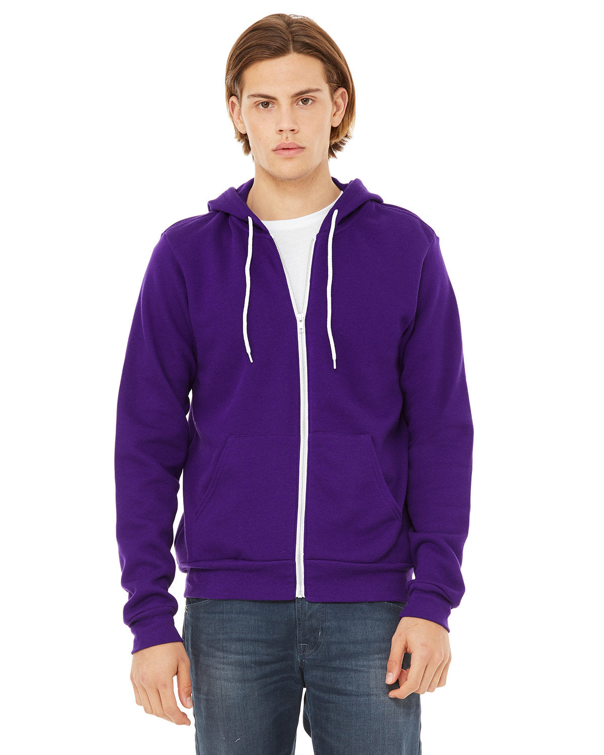 BELLA+CANVAS Unisex Sponge Fleece Full-Zip Hooded Sweatshirt