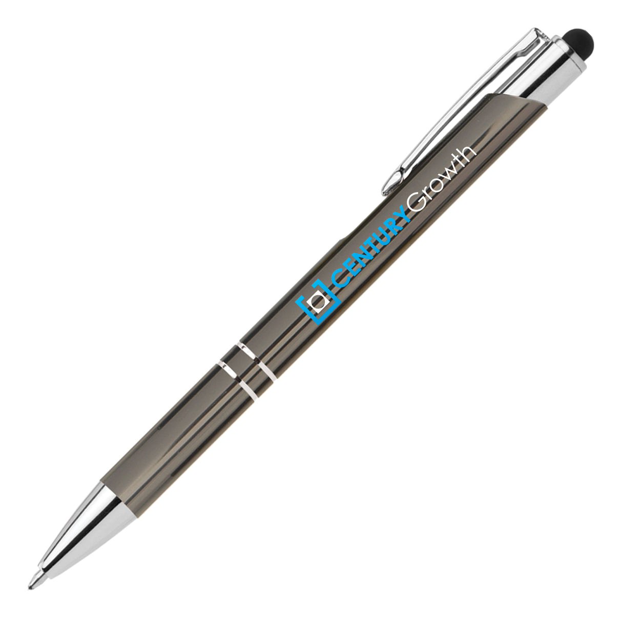 Tres-Chic w/Stylus - ColorJet - Full Color Metal Pen