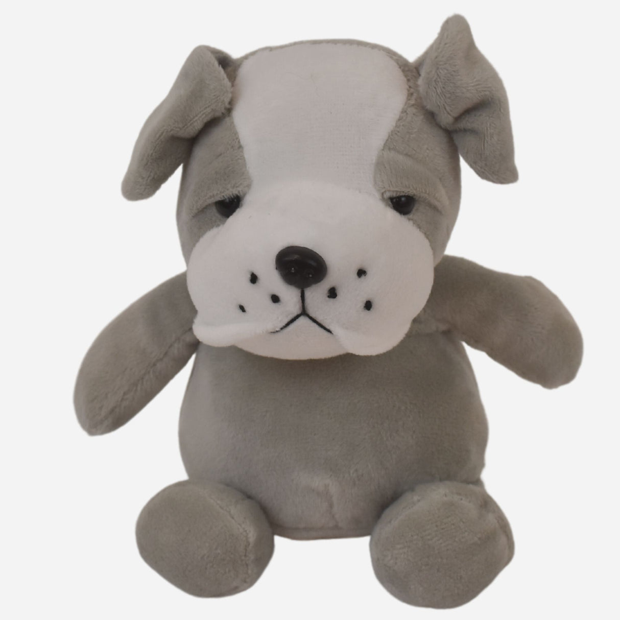 6" Mini Me Gray Brooklyn Bulldog w/T-Shirt