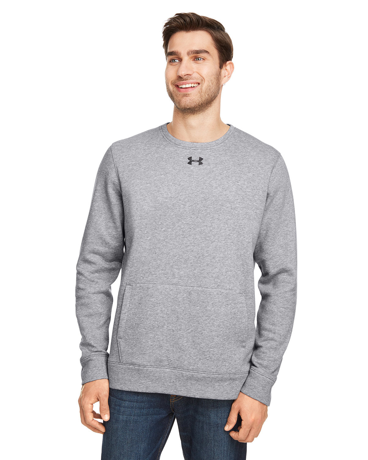 UNDER ARMOUR Men's Hustle Fleece Crewneck Sweatshirt