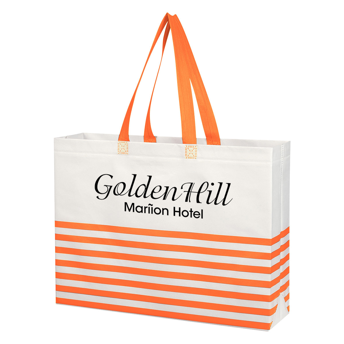 Non-woven Horizontal Stripe Tote Bag