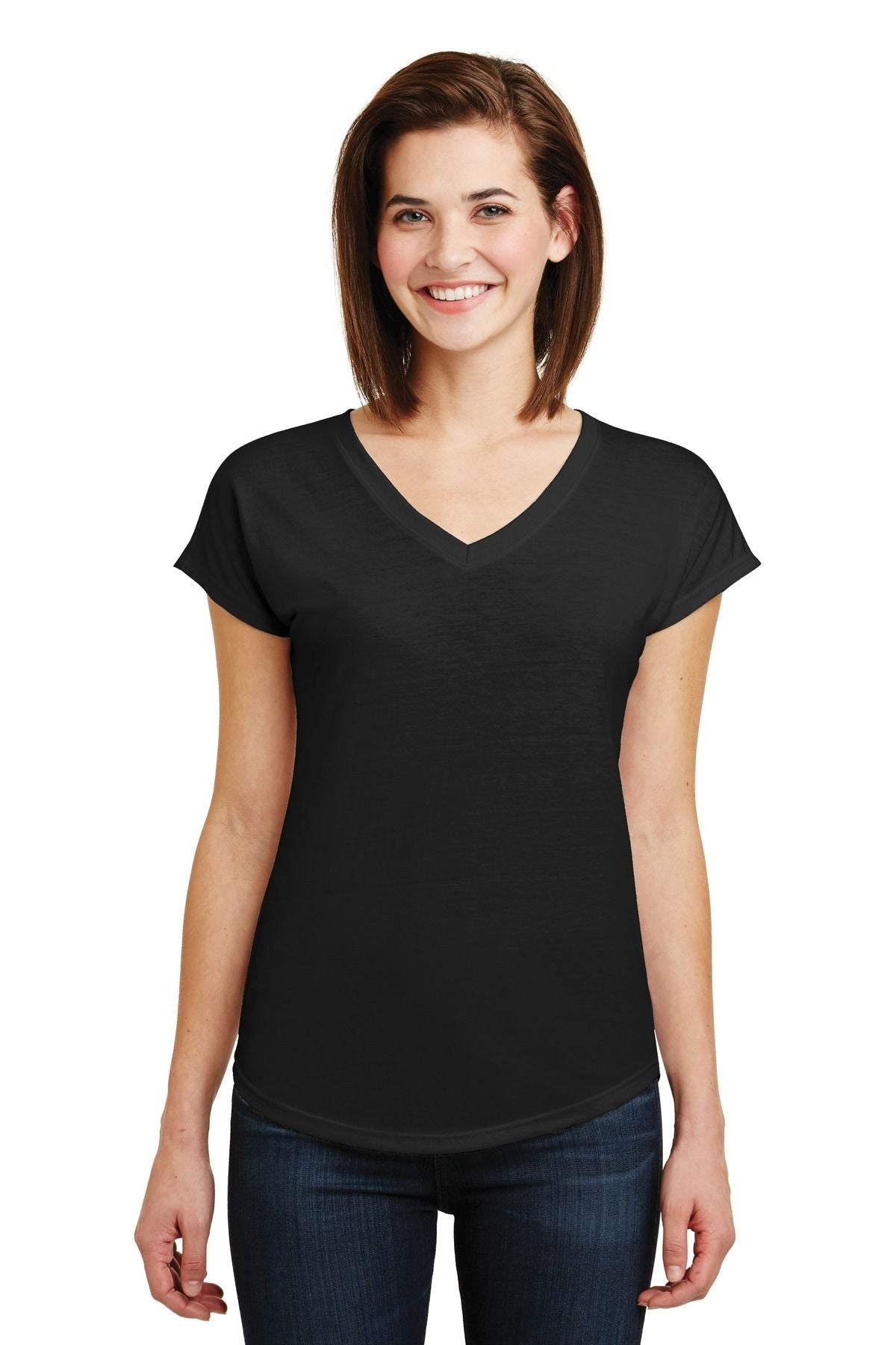 Anvil Ladies' Tri-Blend V-Neck Tee