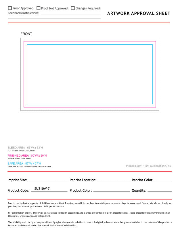 Absorbent Microfiber Dri-Lite Terry Triathlon Towel, 30x60, Sublimated Edge to Edge 1 side