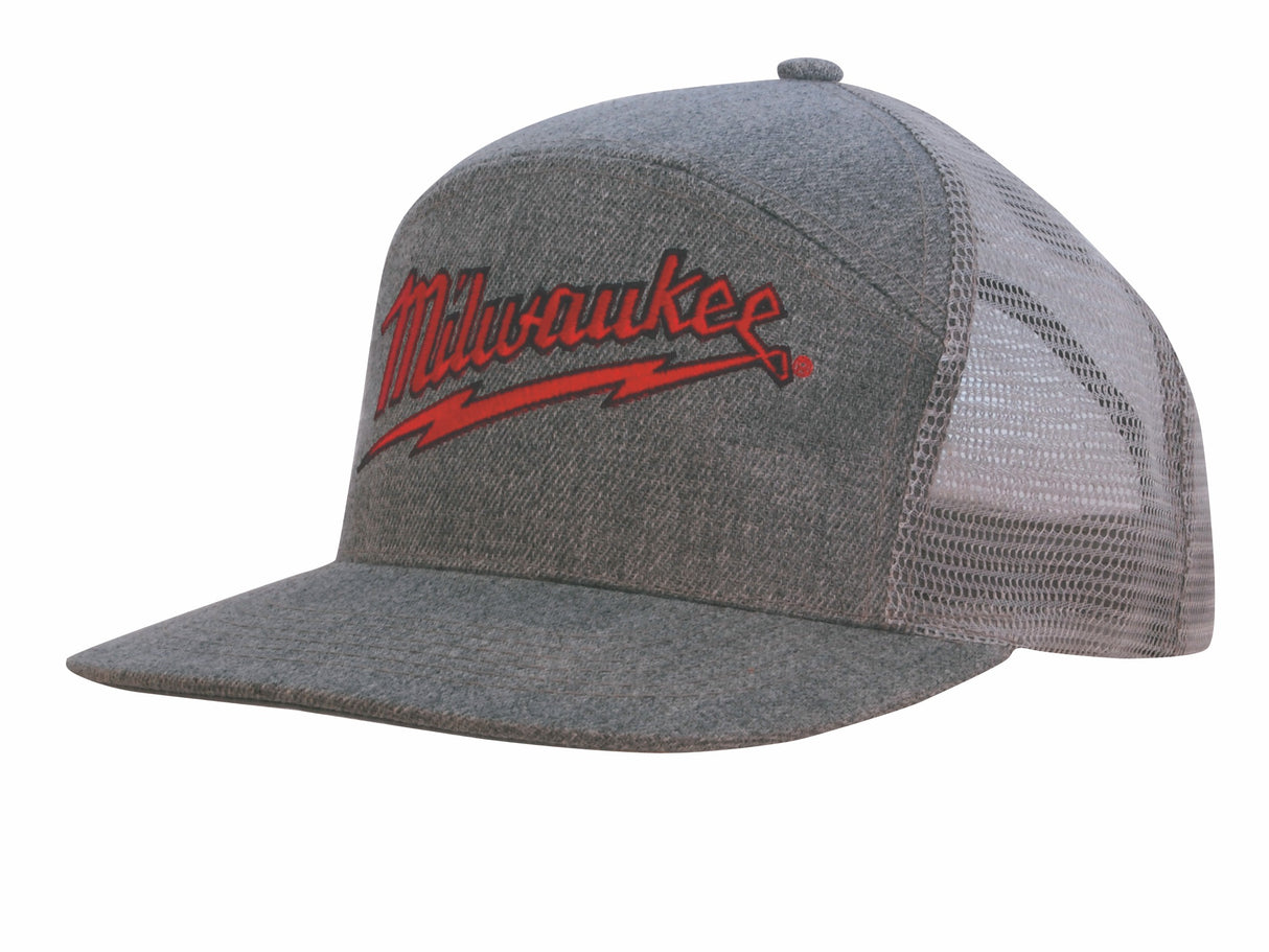 Premium Gray Marle American Twill Cap w/Mesh Back