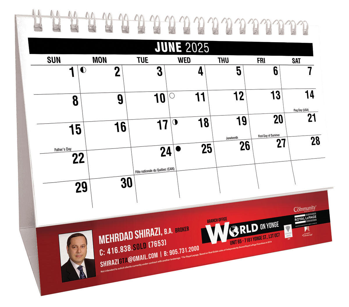 Motivation Desk Tent Calendar