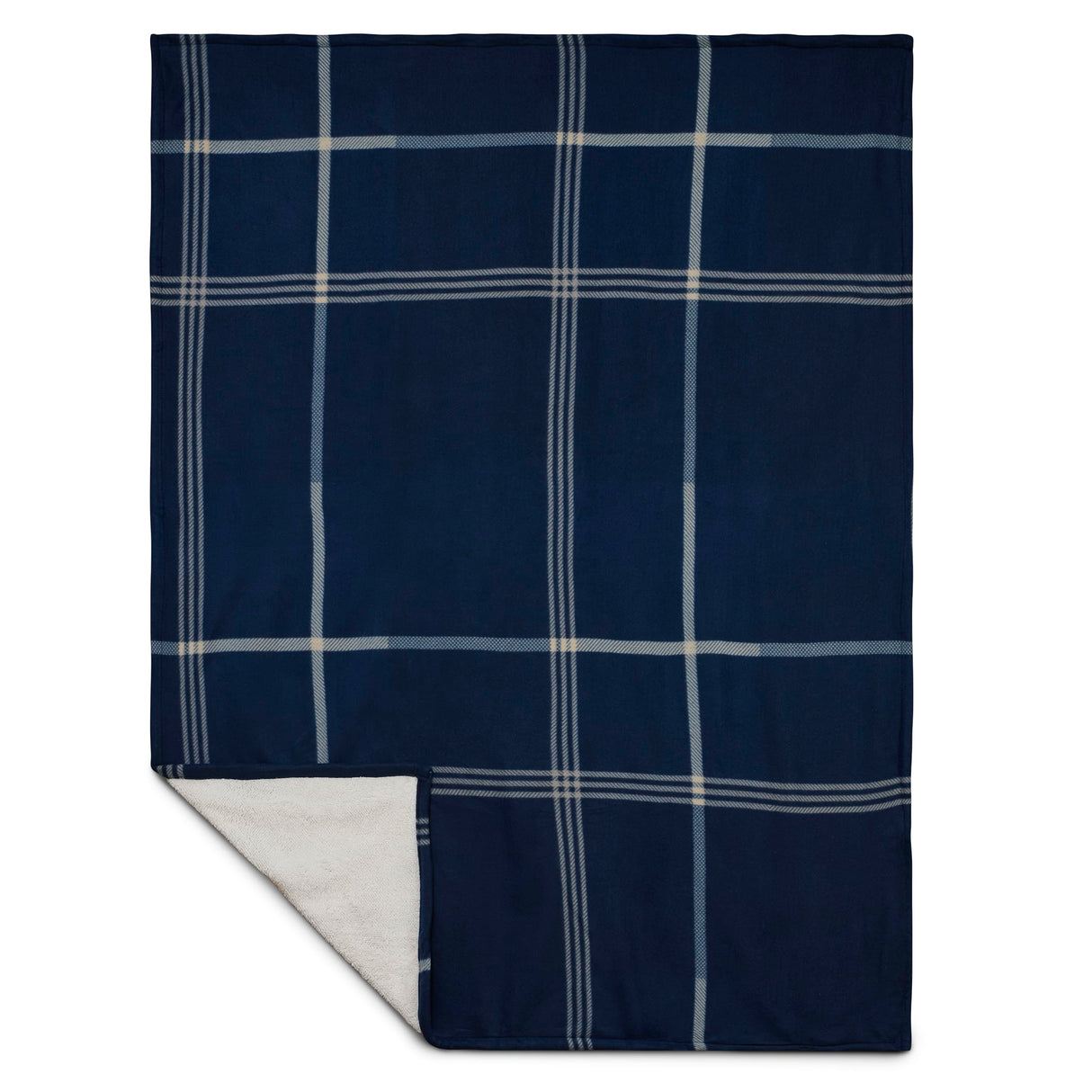 Plaid Fleece Sherpa Blanket
