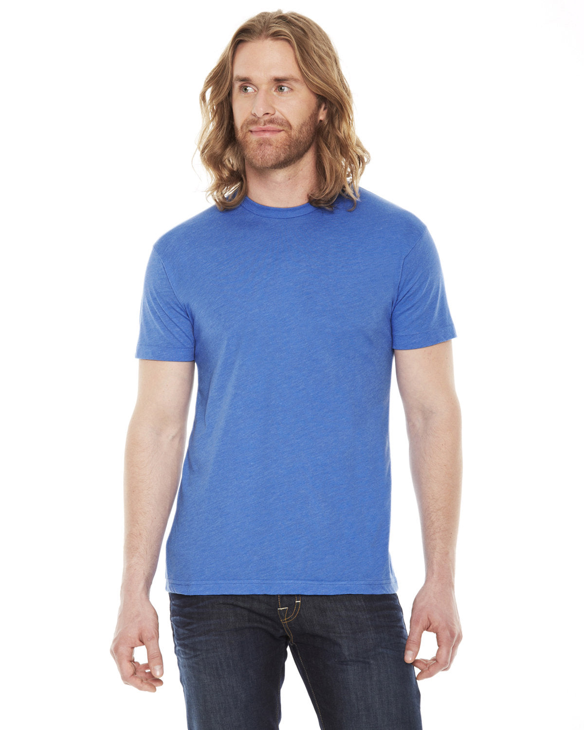 American Apparel Unisex Poly-Cotton Short-Sleeve Crewneck