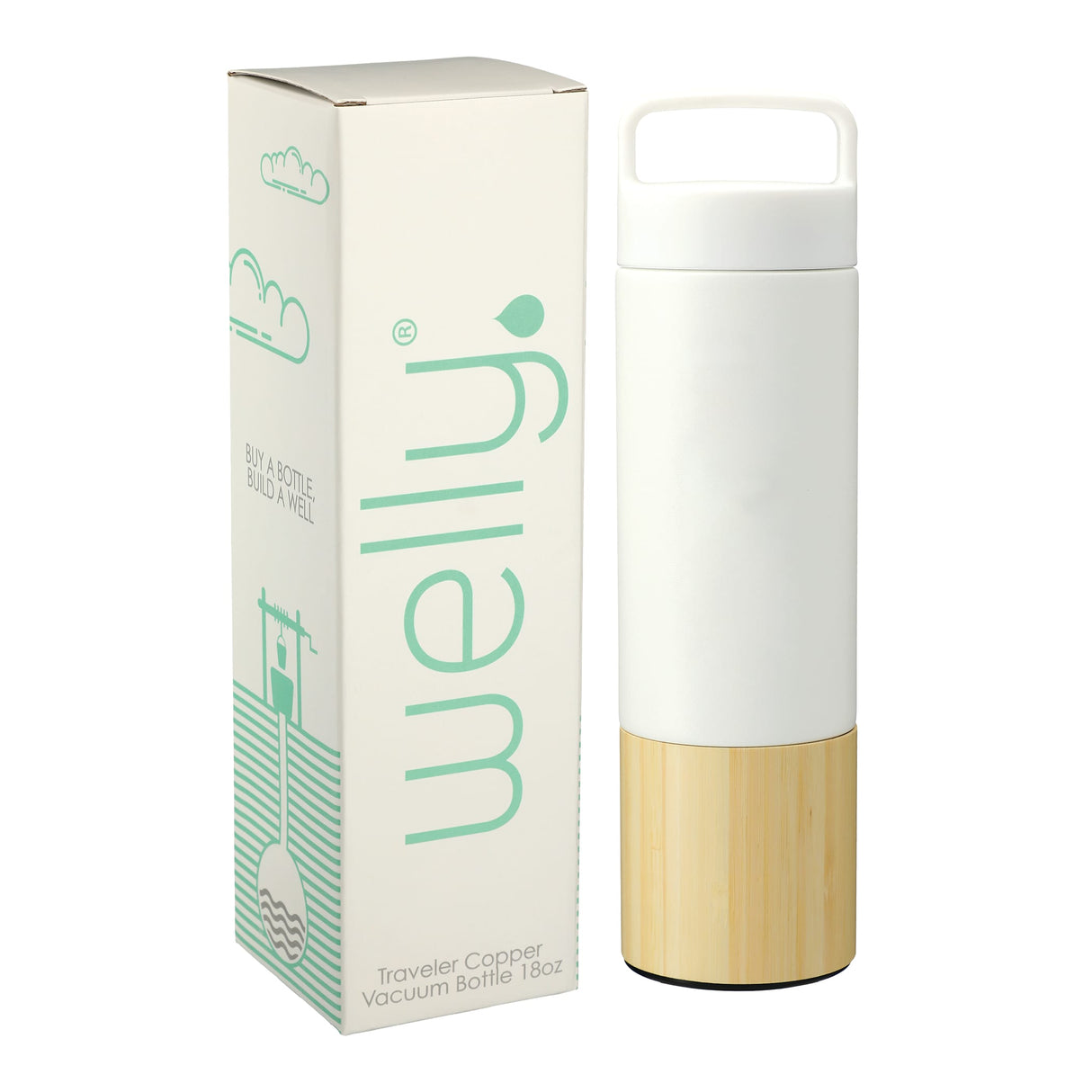 Welly® 18 Oz. Traveler Copper Vacuum Bottle w/Gift Box