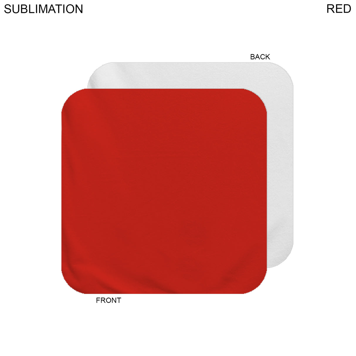 48 Hr Quick Ship - Plush and Soft Velour Terry Cotton Blend Face Cloth, 12x12, Sublimated