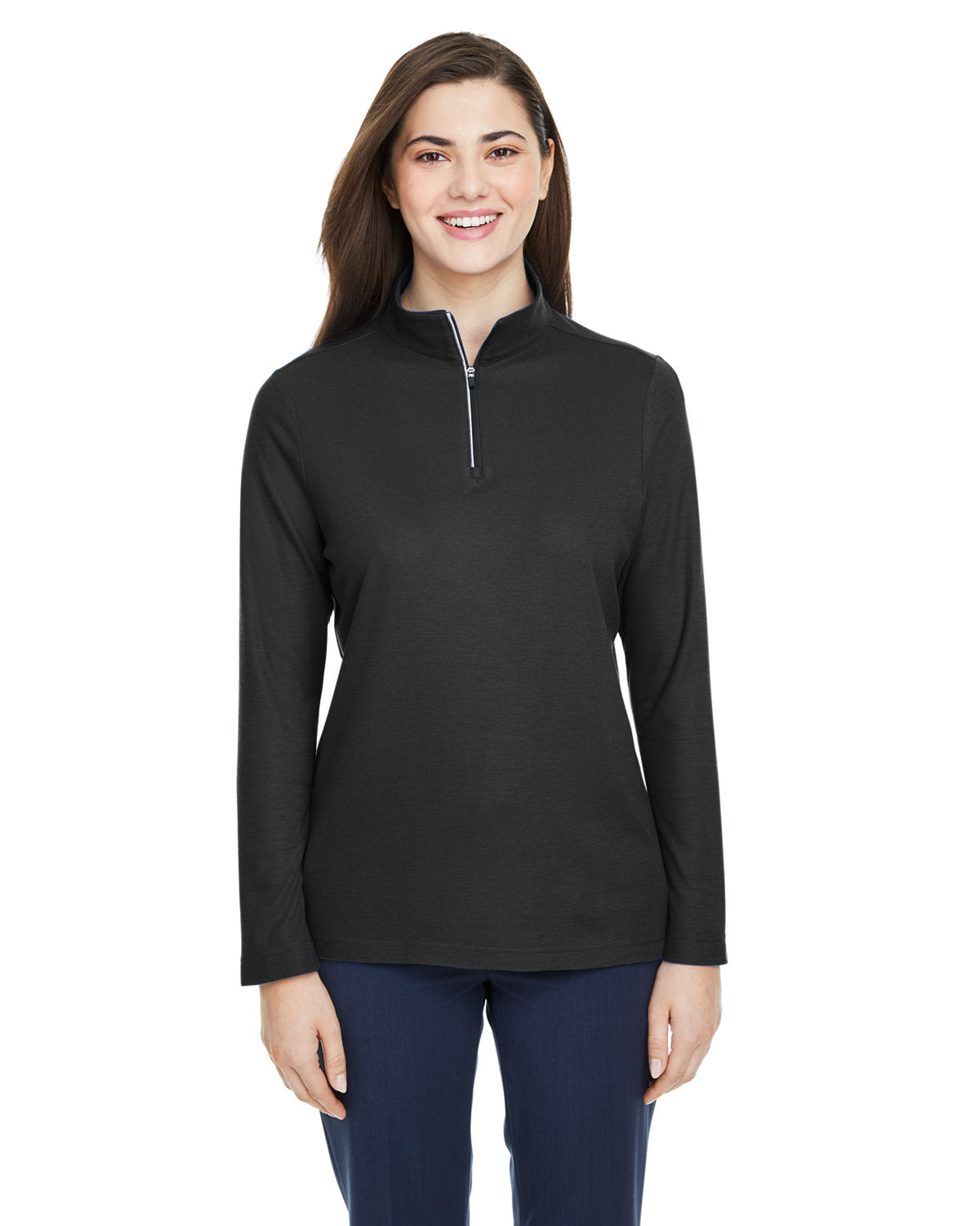 CORE 365 Ladies' Fusion ChromaSoft? Pique Quarter-Zip
