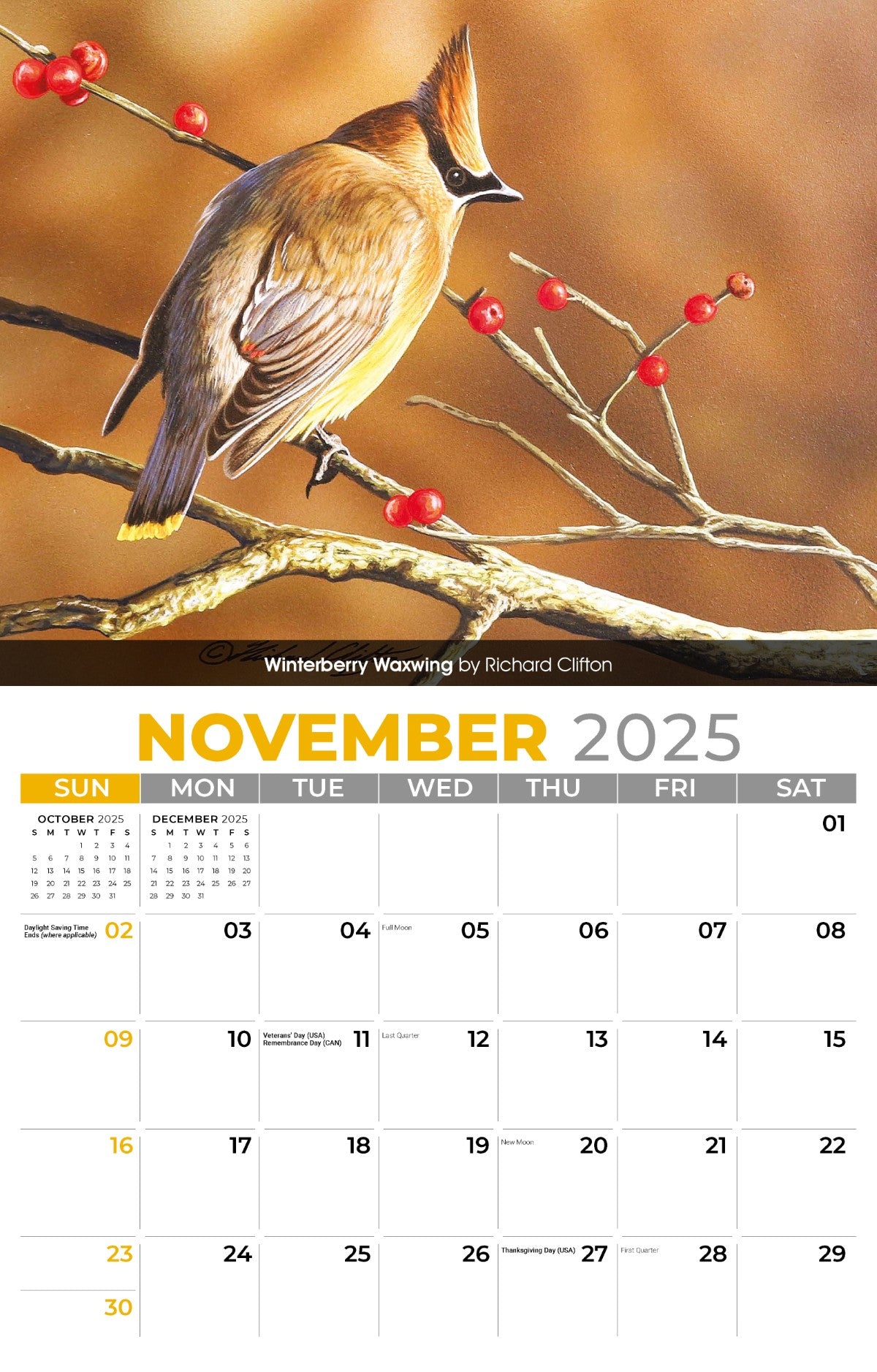 Galleria Wall Calendar 2025 Garden Birds