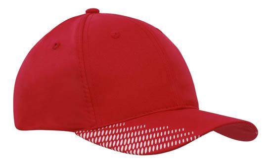 Breathable Poly Twill Cap w/Peak Flash Print