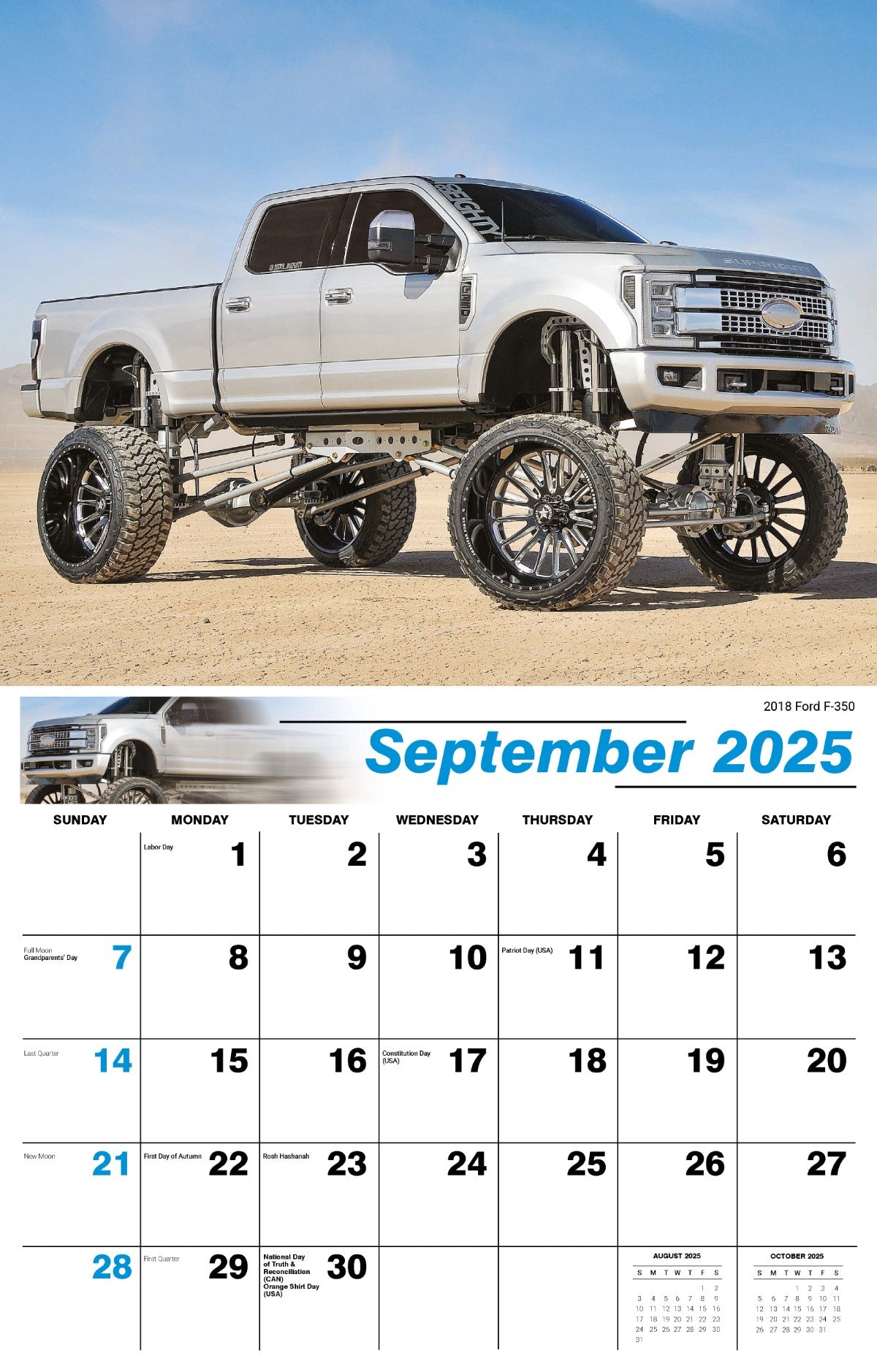 Galleria Wall Calendar 2025 Pumped Up Pickups