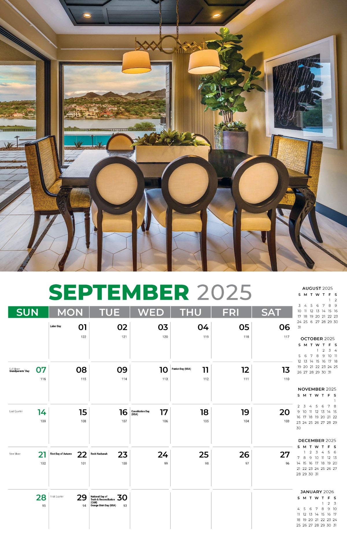 Galleria Wall Calendar 2025 Decor & Design