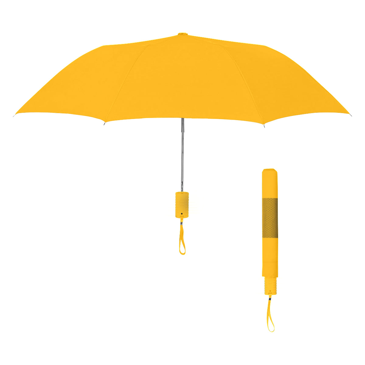 42" Arc Neon Telescopic Folding Umbrella