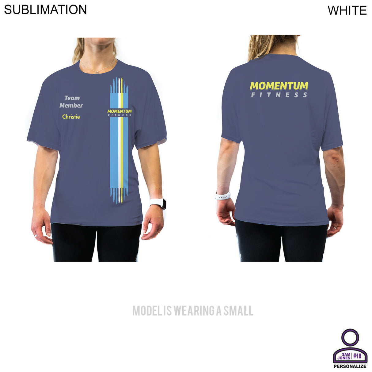 Personalized Sublimated Performance Uniform T-Shirt, Unisex, NO SETUP CHARGE