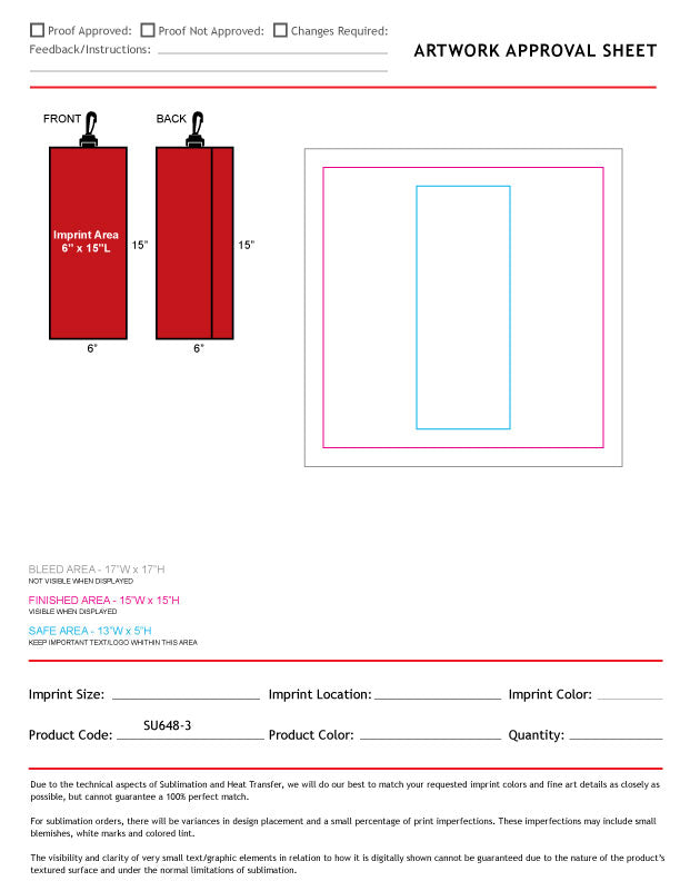 Microfiber Suede Shammy Golf Towel, Finished size 6x15, Trifold with Black Swivel Hook, Sublimated