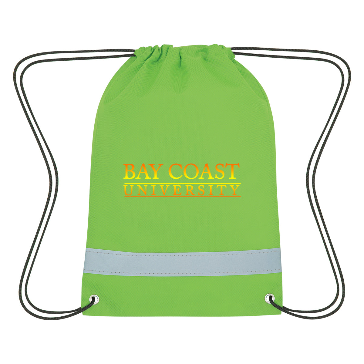 Lil' Bit Reflective Non-woven Drawstring Bag