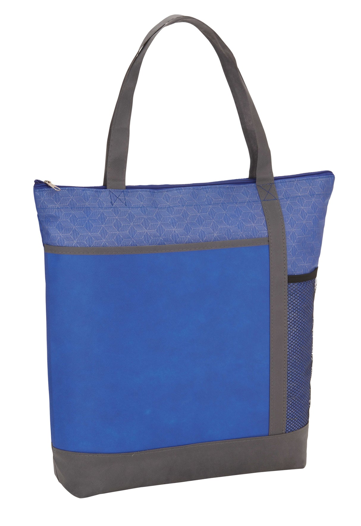 Chrome Non-Woven Zipper Convention Tote