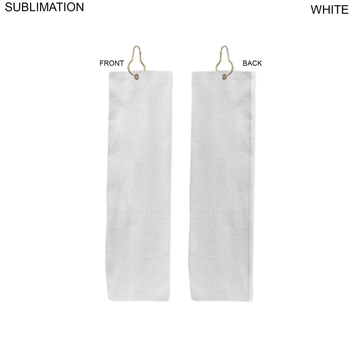 Personalized Plush Velour Terry Cotton blend Golf Towel,Trifold Hook and Grommet, Sublimated