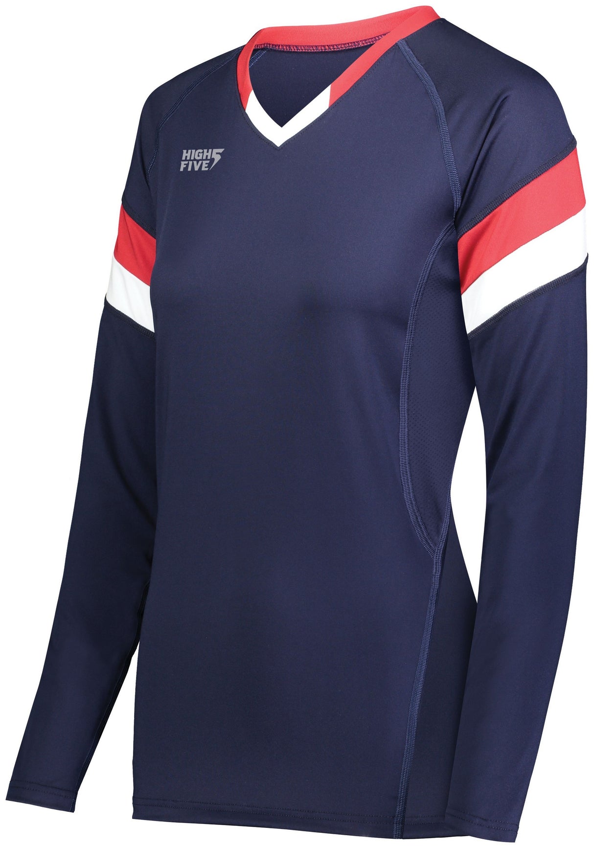 Girls TruHit Tri-Color Long Sleeve Jersey