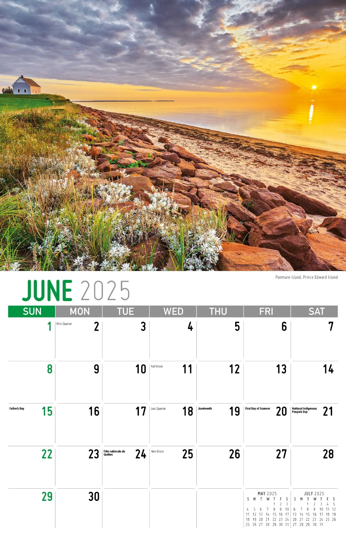 Galleria Wall Calendar 2025 Scenes of Atlantic Canada